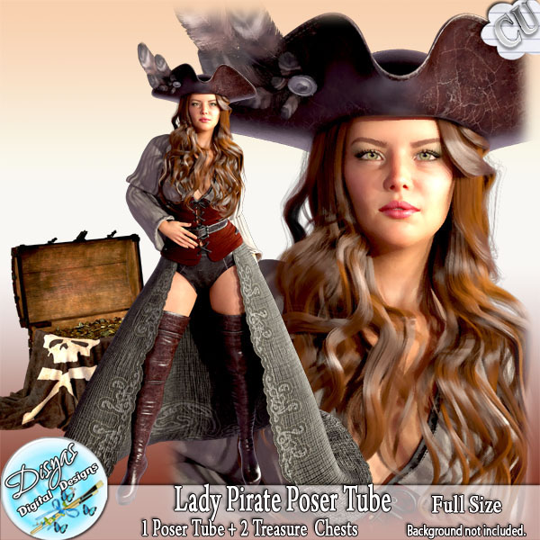 LADY PIRATE POSER TUBE PACK CU - FS by Disyas - Click Image to Close